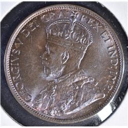1912 ONE CENT  CANADA   GEM BU