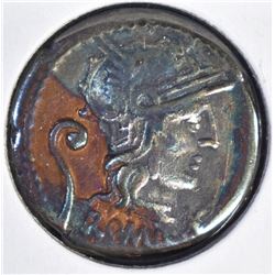 127 BC C. SERVILIUS VATA SILVER DENARIUS