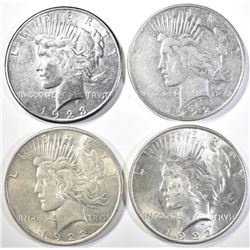 (2) 1922 BU, (1) 1923-S BU, (1) 1922-D CIRCULATED