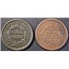 Image 2 : 1849 & 1850 LARGE CENTS  XF