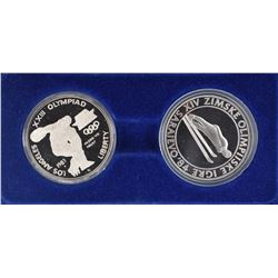 1983 U.S.  & 84 YUGOSLAVIA OLYMPIC COMMEM COINS