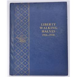 32-WALKING LIBERTY HALF DOLLARS IN ALBUM: