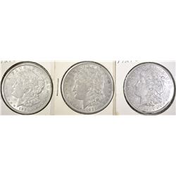 2-1921-D AU & 1-21-S AU MORGAN DOLLARS