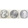 Image 2 : 3-1923 PEACE DOLLARS, CH BU++ NICE
