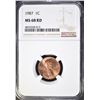 Image 1 : 1987 LINCOLN CENT, NGC MS-68 RED