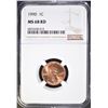 Image 1 : 1990 LINCOLN CENT, NGC MS-68 RED