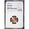 Image 1 : 1995 LINCOLN CENT, NGC MS-68 RED