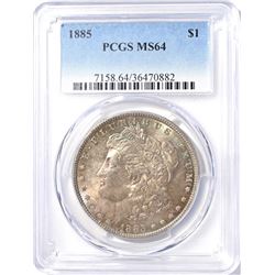 1885 MORGAN DOLLAR  PCGS  MS-64