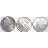 Image 1 : (3) 1921 MORGAN DOLLARS   CH BU