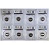 Image 2 : 8 JEFFERSON NICKELS PCGS PR-69 DCAM