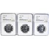 Image 1 : 3-1964 KENNEDY HALF DOLLARS, NGC PF-67