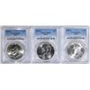 Image 1 : 3 1972-S EISENHOWER SILVER DOLLARS PCGS MS-66