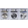 Image 2 : 3 1972-S EISENHOWER SILVER DOLLARS PCGS MS-66