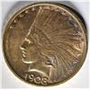 Image 1 : 1908-D $10 GOLD  NO MOTTO  CH BU