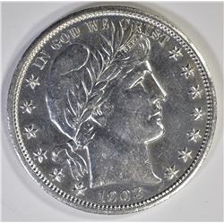 1903-S BARBER HALF DOLLAR  AU+