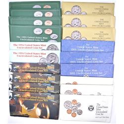 U.S MINT UNC SETS FROM THE 1990'S