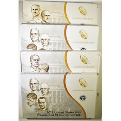 2013, 2014 & 2-2015 U.S. PRESIDENTIAL PROOF SETS