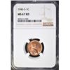 Image 1 : 1946-S LINCOLN CENT, NGC MS-67 RED