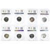 Image 2 : 8 PROOF WASHINGTON QUARTERS ALL PCGS GRADED