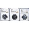 Image 1 : 3 - 1961 FRANKLIN HALF DOLLARS NGC