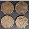 Image 1 : LOT OF 4-LARGE CENTS: