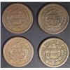Image 2 : LOT OF 4-LARGE CENTS: