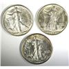 Image 1 : 3-CH BU 1944-S WALKING LIBERTY HALVES