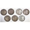 Image 1 : 7-WALKING LIBERTY HALVES FROM 1917 AS FOLLOWS