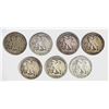 Image 2 : 7-WALKING LIBERTY HALVES FROM 1917 AS FOLLOWS