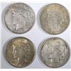 Image 1 : 1922-D, 23, 23-S & 25 CIRC PEACE DOLLARS