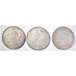1921-P-D-S MORGAN DOLLARS, AVE CIRC