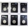 Image 2 : LOT OF 6-BARBER QUARTERS IN PLASTIC HOLDERS