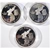 Image 3 : 3-1991 PROOF KOREAN WAR COMMEM SILVER DOLLARS