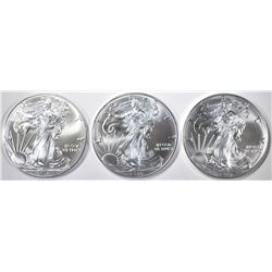 3-GEM BU 2016 AMERICAN SILVER EAGLES