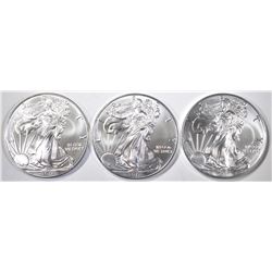 3-GEM BU 2017 AMERICAN SILVER EAGLES