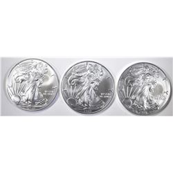 3-GEM BU 2019 AMERICAN SILVER EAGLES