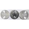 Image 2 : 3-GEM BU 2019 CANADA 1oz SILVER MAPLE LEAF COINS