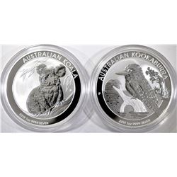 2019 AUSTRALIA 1oz SILVER KOALA & KOOKABURRA