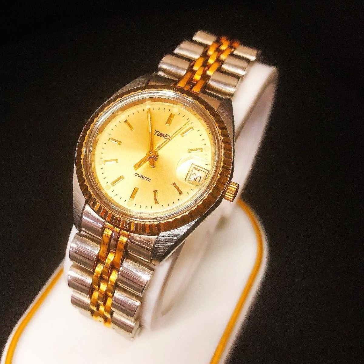 Ladies Gold And Silver Tone Timex Wrist Watch