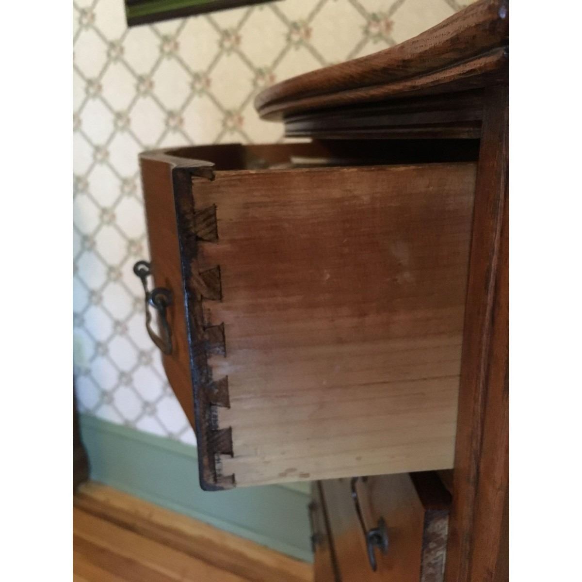 Antique 5 Drawer Dresser with Mirror