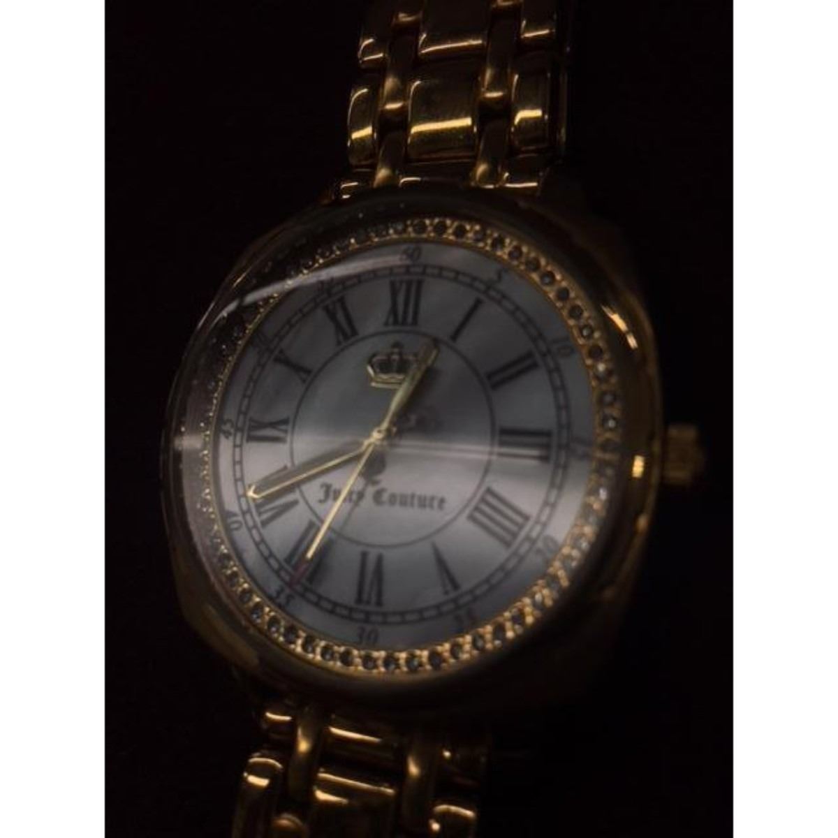 Large Elegant Ladies Gold Tone Juicy Couture Watch