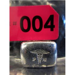 1 Oz. .999 Fine Silver Hand Poured Bar