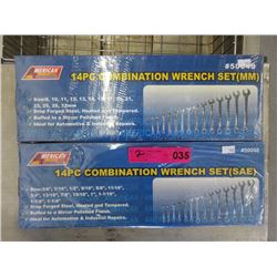 New Standard & Metric Combination Wrench Sets