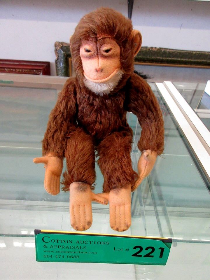 steiff monkey vintage