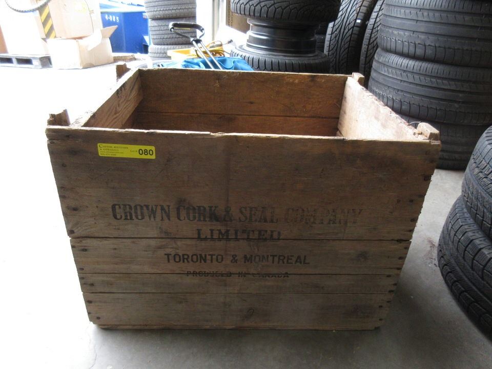 Vintage Wood Crate "Crown Cork & Seal Company"