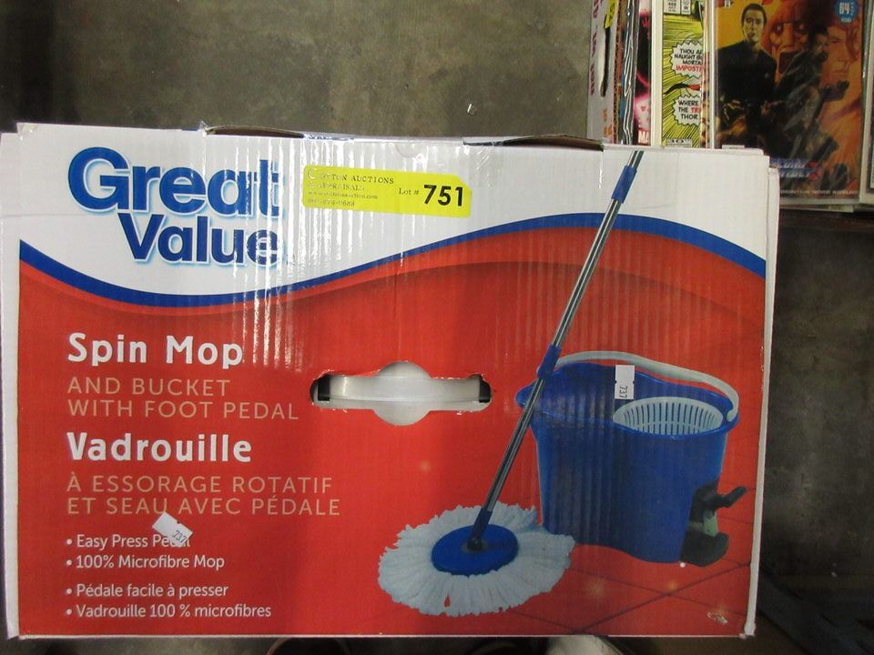 New Spin Mop with Bucket & Foot Pedal