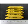 Image 1 : 5 New DeWalt Recip/Sawzall Blades Bi-Metal 6 inch DW4811