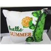 Image 1 : Sutton Rowe 16x16x4 Hello Summer Pillow / lol long way from that