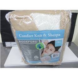 New Full Heated Blanket comfort knit & Sherpa / ten heat settings machine wash