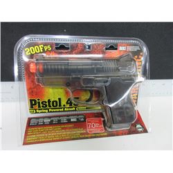 New Air Soft .45 Cal Pistol 200fps spring powered / large Magazine 70bb's